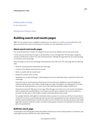 Dreamweaver reference