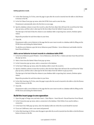 Dreamweaver reference