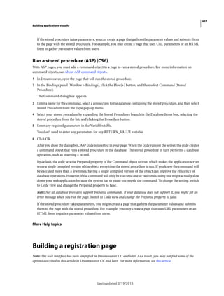 Dreamweaver reference