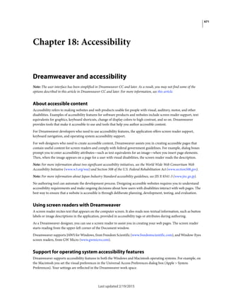 Dreamweaver reference