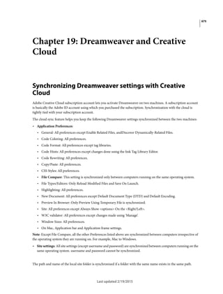 Dreamweaver reference