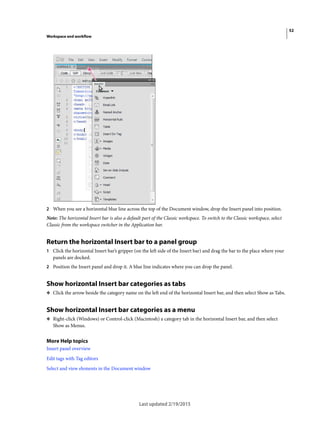 add shortcuts to toolbar dreamweaver add shortcuts to toolbar dreamweaver
