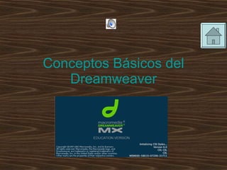 Conceptos Básicos   del Dreamweaver 
