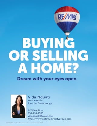Dream with your eyes open RE/MAX Time ad