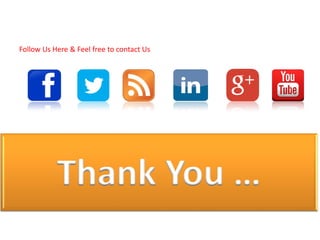 Thank You …
Follow Us Here & Feel free to contact Us
 