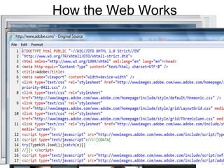 dreaweaveradobecsstutorialsandhtmllesson.ppt