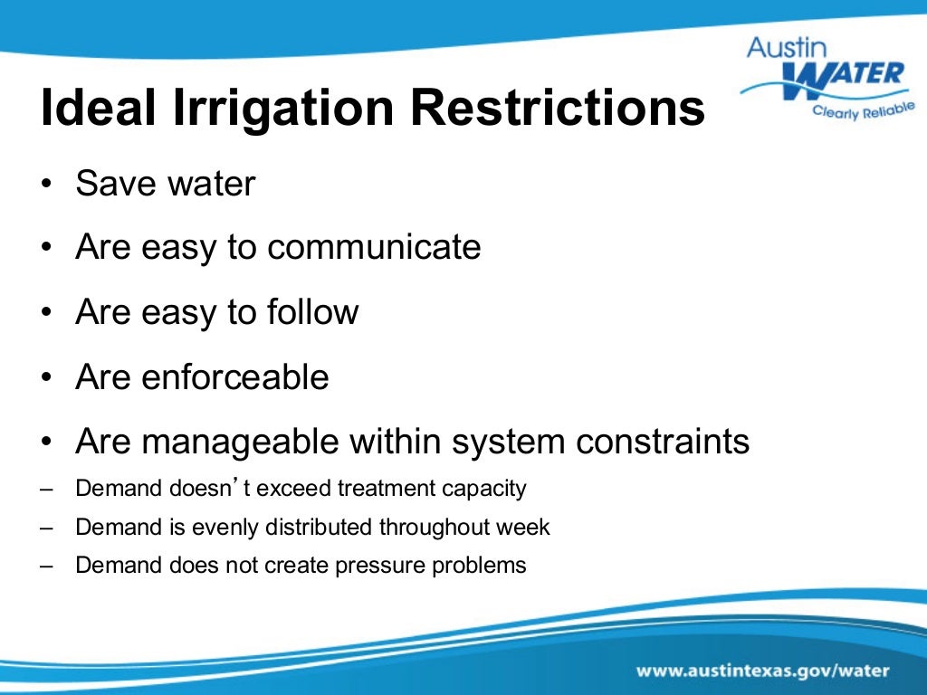 Effective Code for Water Use Management During Drought and Beyond