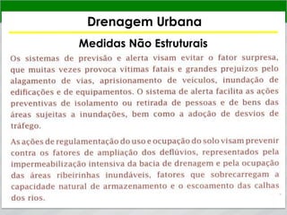 Drenagem Urbana
Medidas Não Estruturais
 