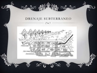 DRENAJE SUBTERRANEO
 