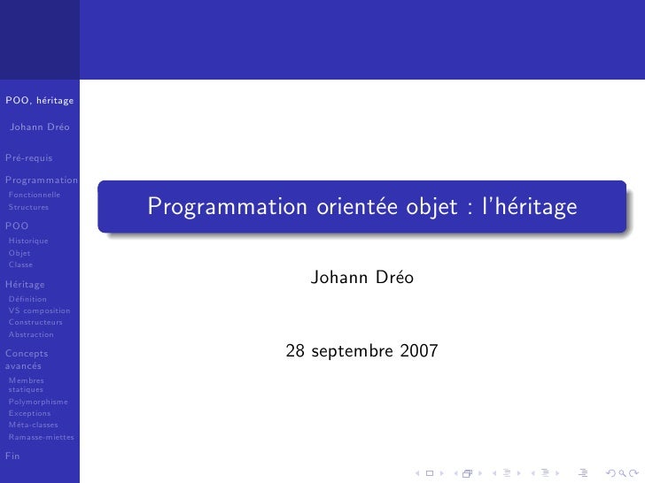 concept de programmation orienté objet dans l'installation de php5