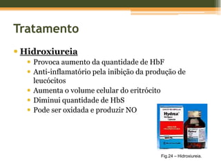 Fisiopatologia da DrepanocitoseInflamação+Produção de proteínas de fase aguda pelo fígado PROTEÍNA C REACTIVAActivação da via clássica de complemento