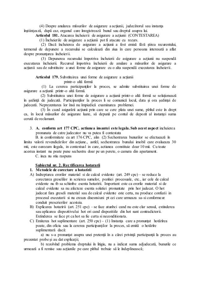 Drept Procesual Civil Copiute Pentru Testare