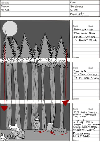Adventure Time Storyboard