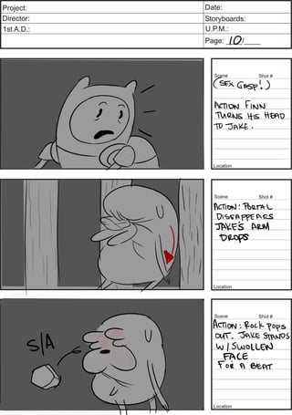 Adventure Time Storyboard