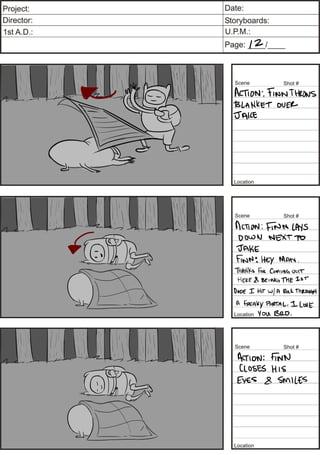 Adventure Time Storyboard