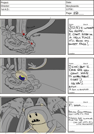 Adventure Time Storyboard