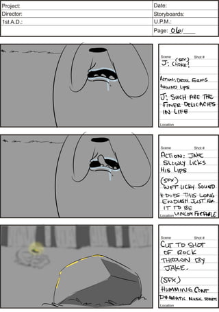 Adventure Time Storyboard