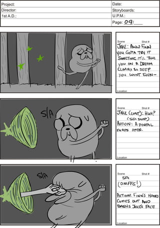 Adventure Time Storyboard