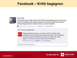 Facebook – Kritik begegnen
 