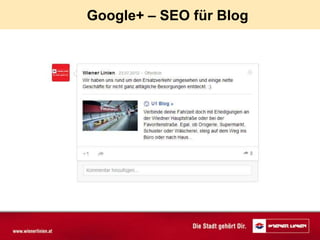 Google+ – SEO für Blog
 