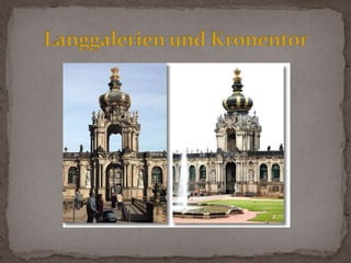 Im Nymphenbad stehen neben den Figuren aus Permosers Werkstatt (die Nymphe mit der Muschel sowie die zum Bade gehende und die vom Bade kommende Nymphe gelten als eigenhändige Arbeiten des Meisters, andere Skulpturen stammen von Benjamin Thomae, Johann Joachim Kändler und Johann Christian Kirchner) auch Skulpturen, die die Zwingerbauhütte (u.a. von den Bildhauern Georg Wrba, Paul Polte und Alexander Höfer vertreten) in der Zeit um 1930 rekonstruierte. Die aus dem Barockzeitalter stammenden Skulpturen wurden inzwischen durch originalgetreue Kopien ersetzt. Die Originale sind in einer nahegelegenen Bildhauerwerkstatt eingelagert.Bilder: Kaskade des Nymphenbades im Dresdner Zwinger