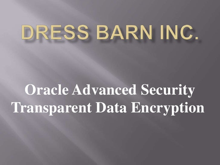 Dress Barn Enryption