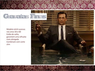 Super 100's, Super 120's e Super 130's. A lã fria é um tecido isolante térmico – muito agradável para ser utilizado em qualquer época do ano –, que proporciona a confecção de ternos de qualidade, com versatilidade e caimentos perfeitos, uma matéria-prima que pode ser comparada aos melhores tecidos italianos e ingleses. Os ternos de lã fria são peças indispensáveis no guarda roupa de qualquer homem moderno.