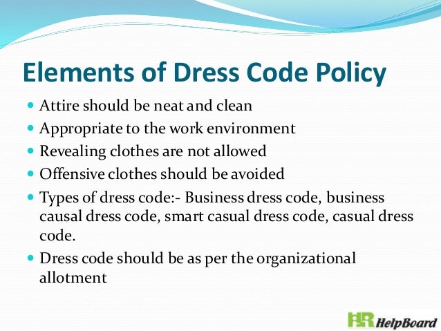 Dress Code Policy