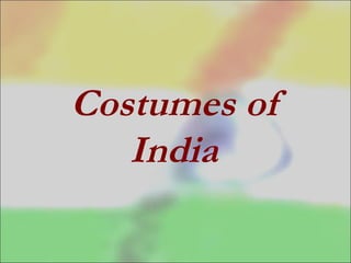 Costumes of India 