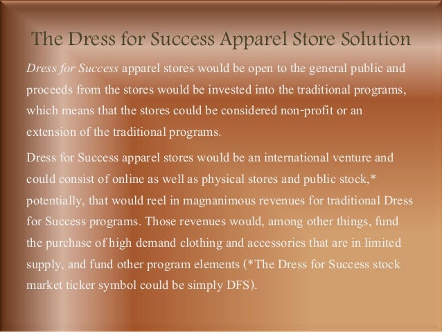 dress for success store