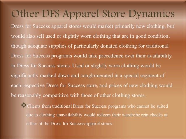dress for success store