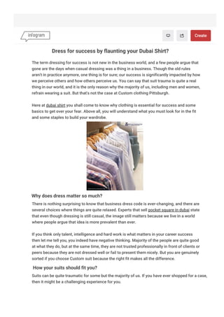 Dress for success by flaunting your dubai shirt.pdf