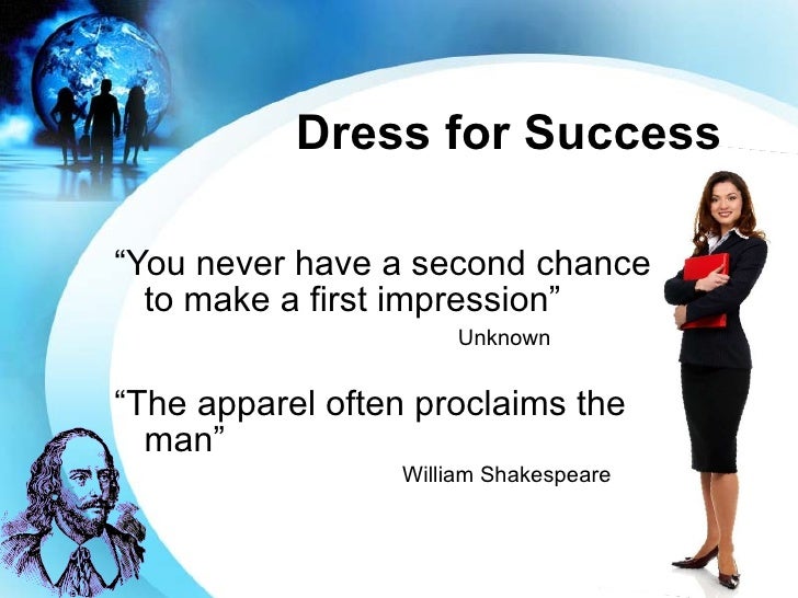 dress for success meaning