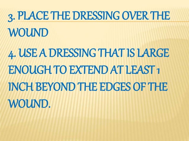 Dressing and bandages | PPTX | First Aid | Injuries