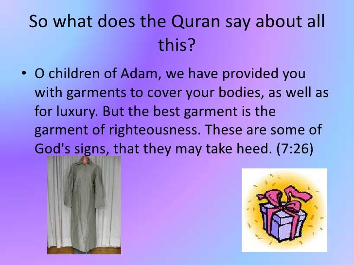 Dressing modestly in islam