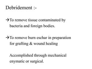 Dressing of burn wound | PPT