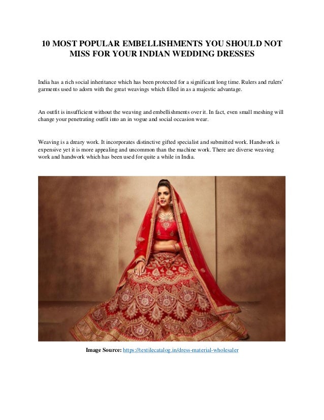 10 Most Popular Embellishments You Should Not Miss For Your Indian We