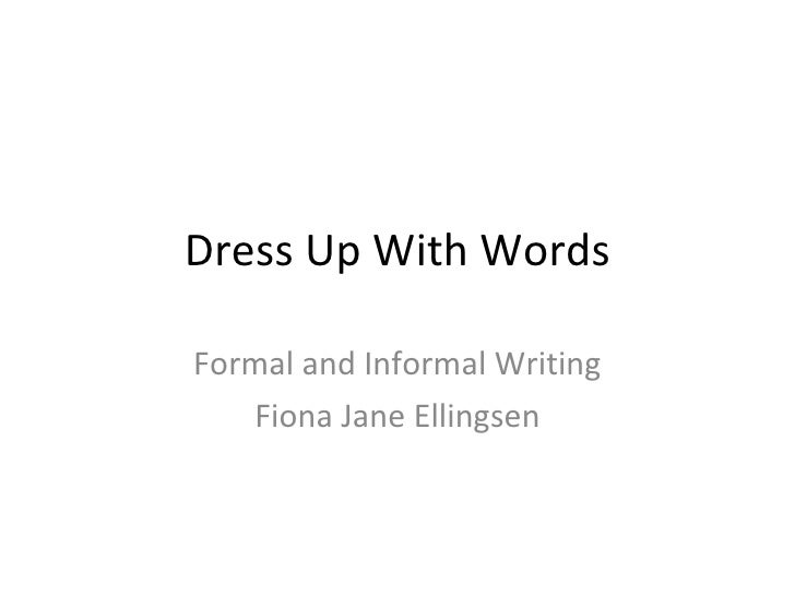 Dress Up With Words
