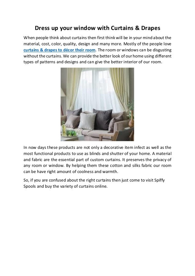 Dress Up Your Window With Curtains Amp Drapes