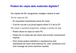 Drets autor, propietat intel·lectual i Creative Commons