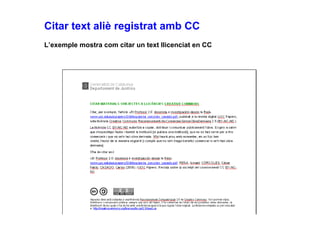 Drets autor, propietat intel·lectual i Creative Commons
