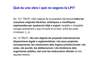 Drets autor, propietat intel·lectual i Creative Commons