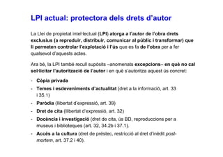 Drets autor, propietat intel·lectual i Creative Commons