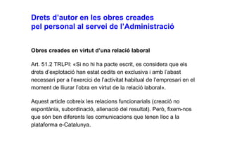 Drets autor, propietat intel·lectual i Creative Commons