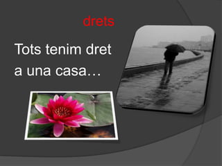 dretsTotstenimdreta una casa…