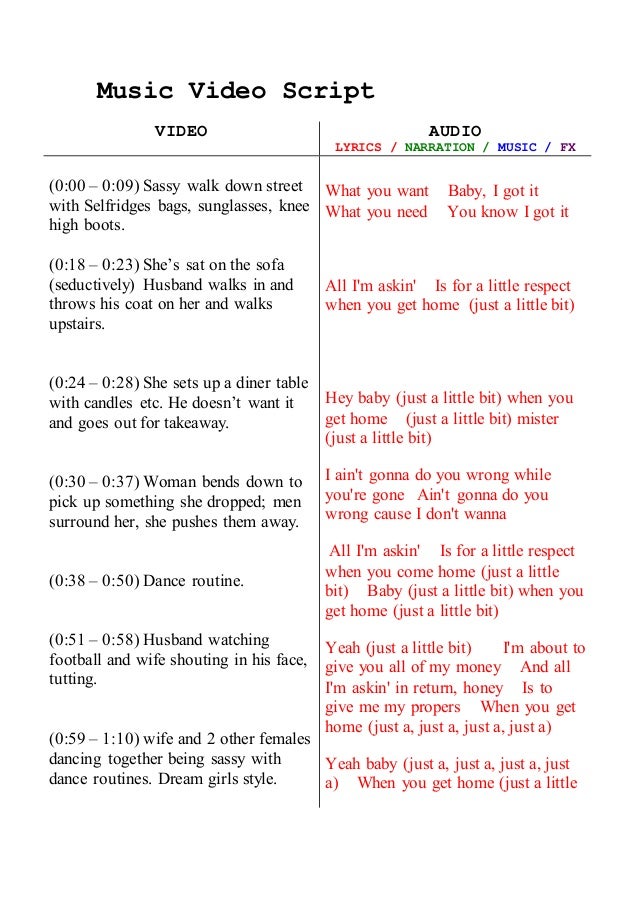 Video script example pdf image
