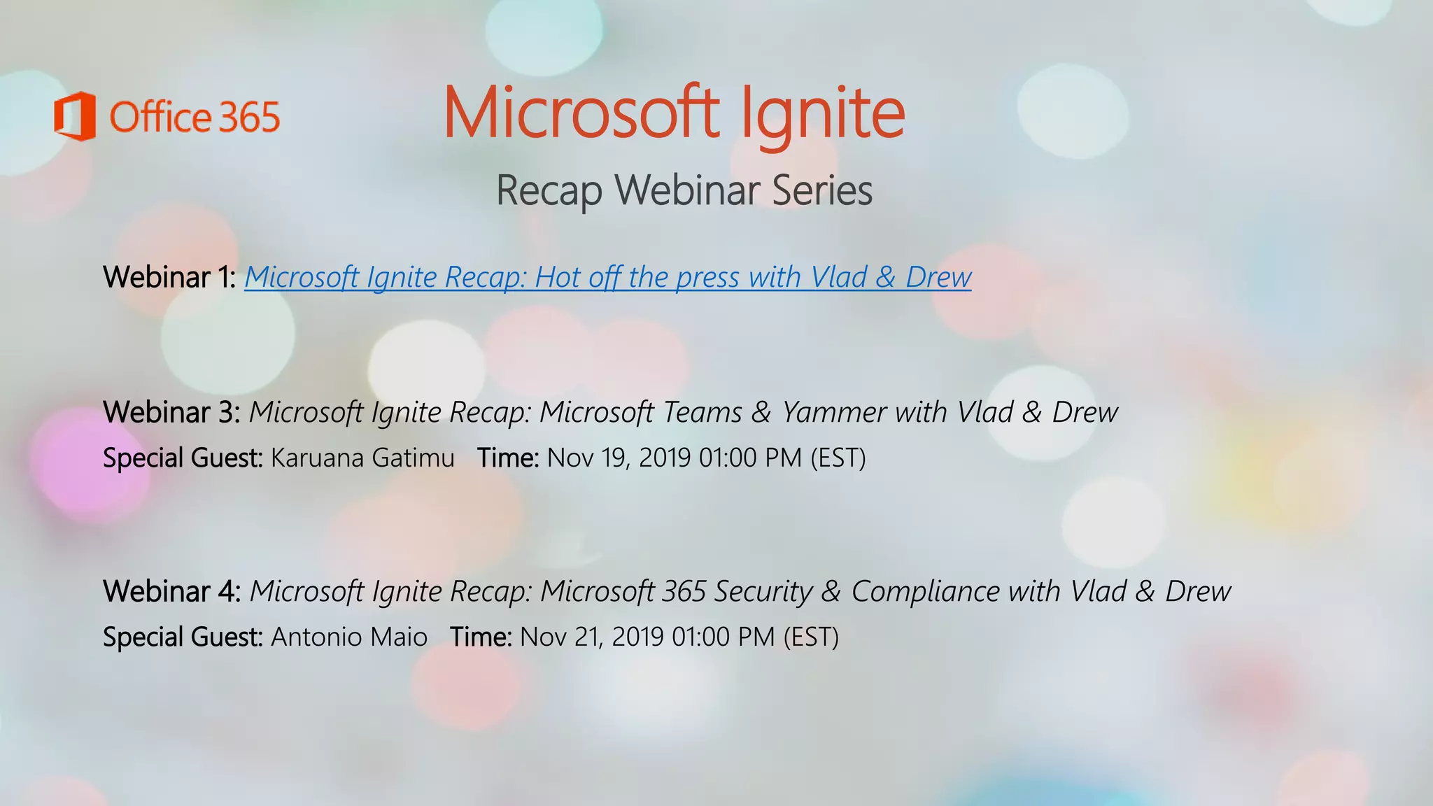 Microsoft Ignite Recap: SharePoint & OneDrive for Business with Vlad ...