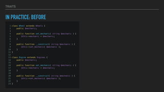 TRAITS
IN PRACTICE: BEFORE
 