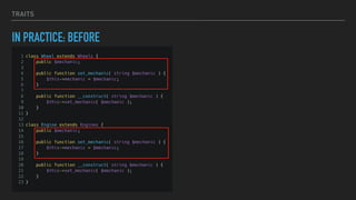 TRAITS
IN PRACTICE: BEFORE
 