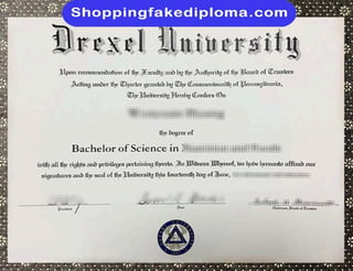 Drexel University fake Degree from shoppingfakediploma.com